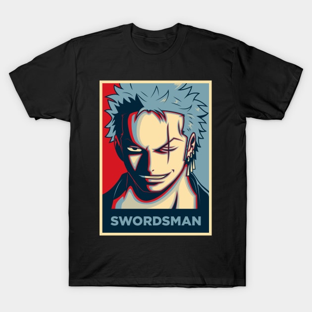 ZORO THE SWORDSMAN T-Shirt by ChrisHarrys